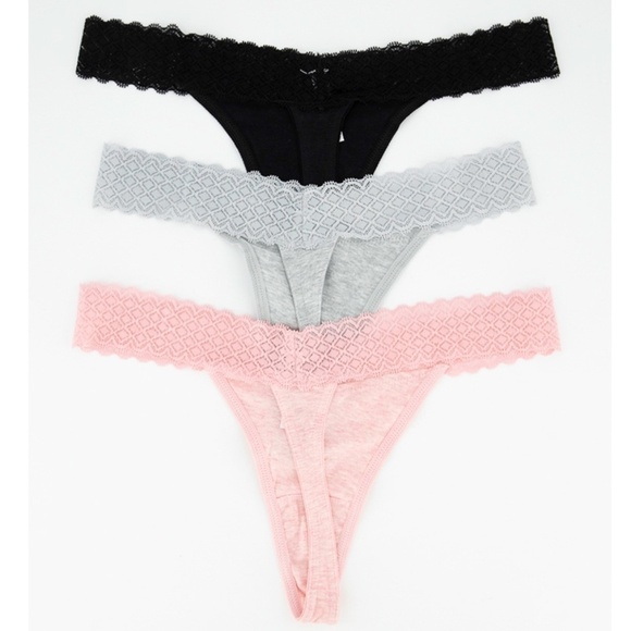 New Essie Women's 3 Pack Thong Panties Underwear - Picture 2 of 14